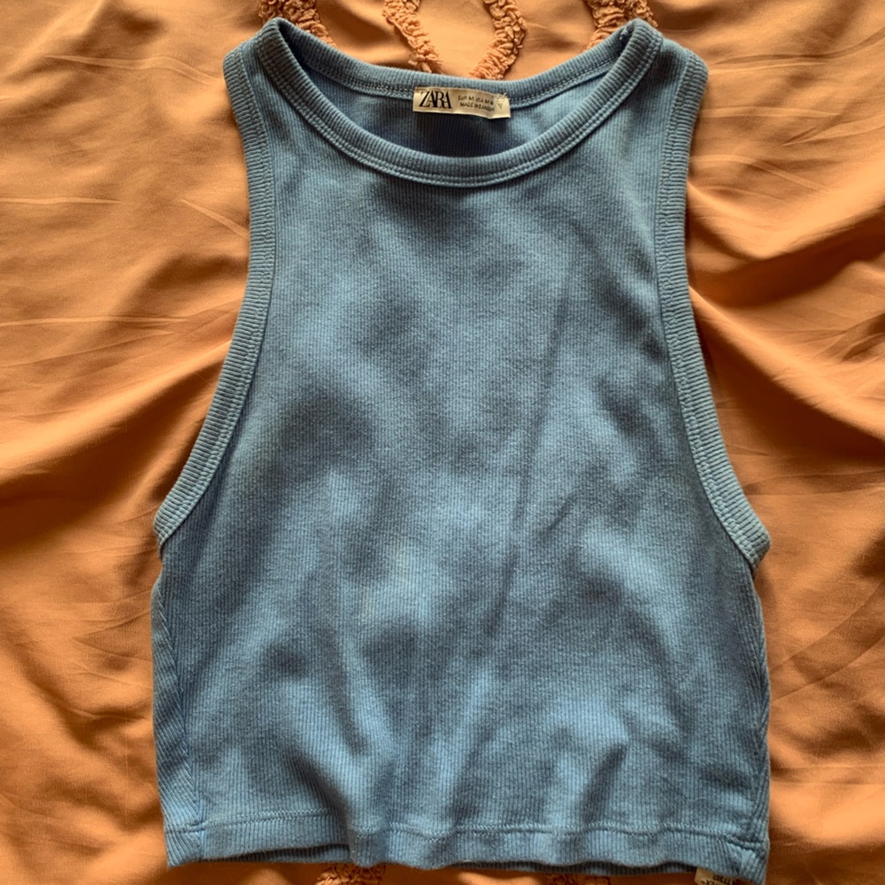 Zara Sky Blue Tank Top